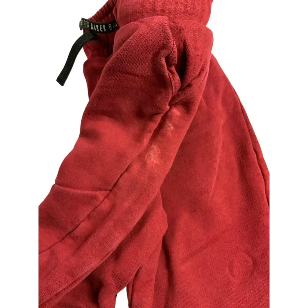 Ted Baker Kids 2PC Sweatsuit Set Red Jogger Pants Sweatshirt 4-5Y Playwear